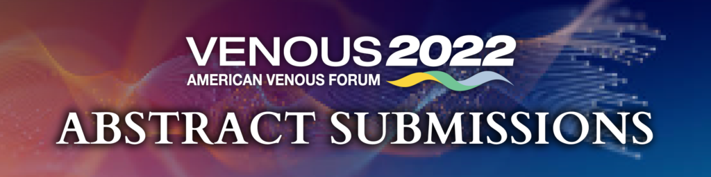 Venous 2022 abstracts banner