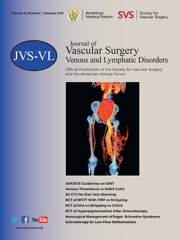 Journal of Vascular Surgery January 2021 Cover